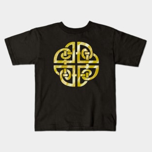 Celtic Dara Knot Yellow Kids T-Shirt